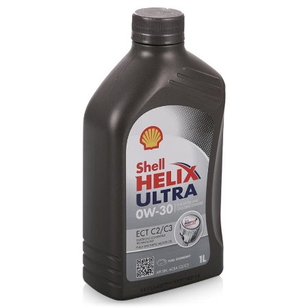 SHELL HELIX Ultra ЕСТ, 0w-30, C2/C3, моторное масло, синтетика, 1л, Финляндия