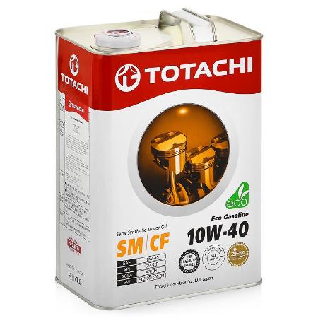 TOTACHI Eco Gasoline, 10W-40, SN/CF,  полусинтетика, 4л, Япония