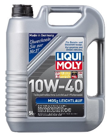 LIQUI MOLY Leichtlauf с MoS2, 10W/40,  полусинтетика, 4л, Германия