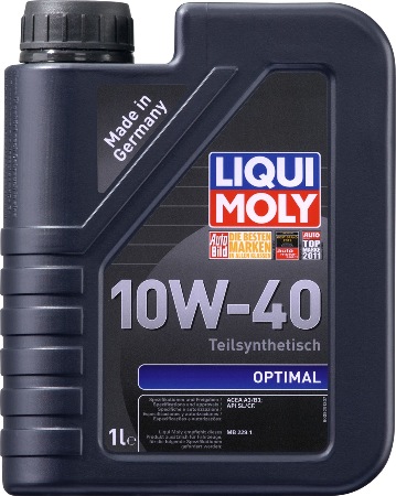 LIQUI MOLY Optimal, 10W/40,  полусинтетика,1л, Германия