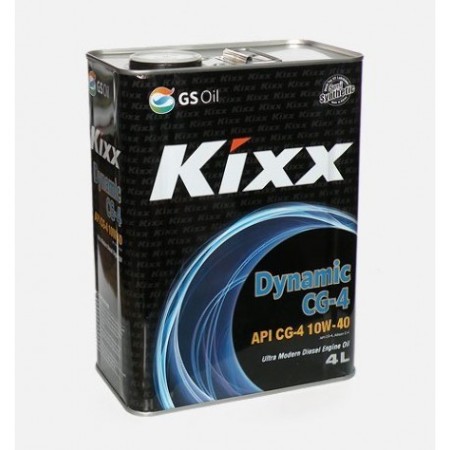 Kixx HD (DYNAMIC), DIESEL, 10W40, CG-4,  полусинтетика, 4л, Корея