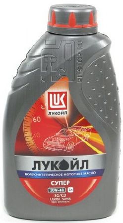Лукойл Супер, 10w40 SG/CD,  полусинтетика,  1л, Россия