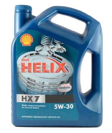 SHELL HELIX HX7, 5w-30, SN/CF,  полусинтетика, 4л, Финляндия