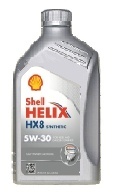 SHELL HELIX HX8, 5w-30, SL/CF,  синтетика, 1л, Финляндия
