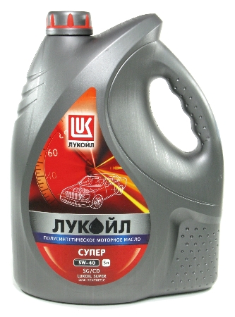 Лукойл Супер, 5w40 SG/CD,  полусинтетика, 5л, Россия
