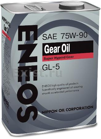 ЕNEOS GEAR, 75w-90, GL-5, трансмиссионное масло, полусинтетика, 4л, Япония