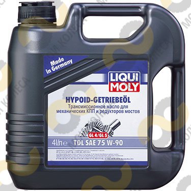 LIQUI MOLY Hypoid-Getriebeoil TDL, 75W/90, GL4/GL5, трансмиссионное масло, полусинтетика,4л, Германия