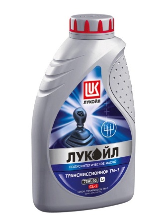 Лукойл ТМ-5, 75W90 GL-5, трансмиссионное масло, полусинтетика, 1л, Россия