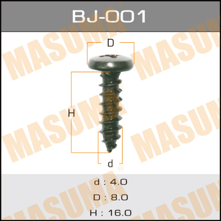 Masuma (BJ-001) Cаморез, 4*16мм
