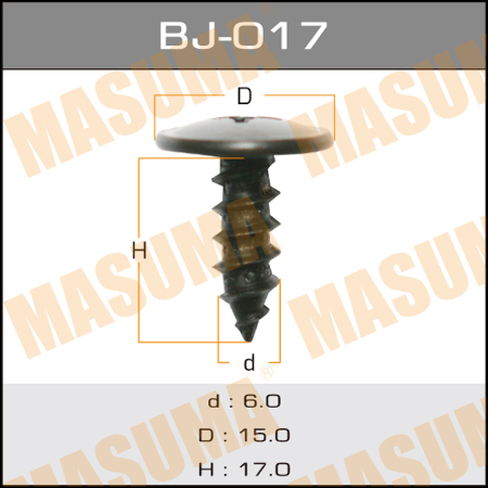 Masuma (BJ-017) Саморез  6*17мм