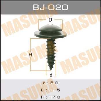 Masuma (BJ-020) Саморез  5*17мм