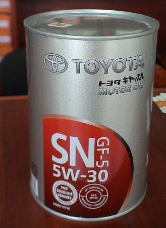 Toyota 5w-30, SN/CF GF-5,  полусинтетика,1л, США