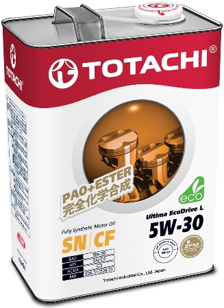 TOTACHI Ultima EcoDrive L, 5W-30, SN/CF,  синтетика, 4л, Япония