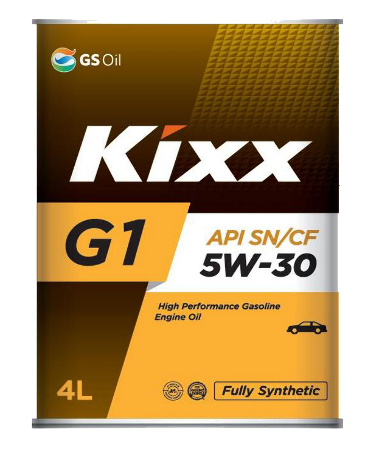Kixx G1, 5W30, A3/B4,  полусинтетика, 4л, Корея