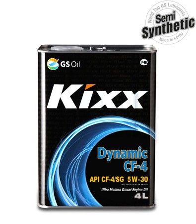 Kixx HD, 5W30, CF-4, DIESEL, (DYNAMIC), полусинтетика, 4л, Корея