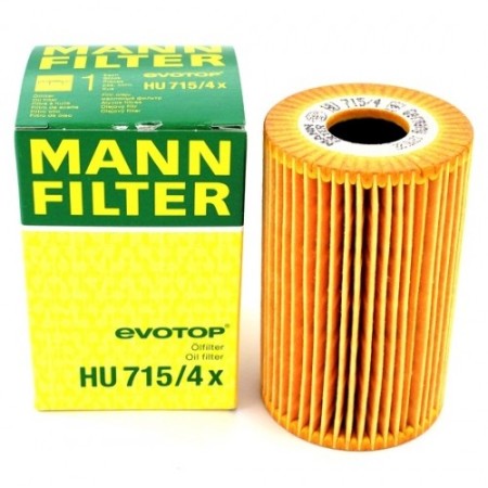 MANN, Фильтр масляный, HU715/4x, Германия