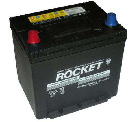Аккумулятор Rocket SMF +50 55 (75B24)L от(обратная полярность, тонкие)