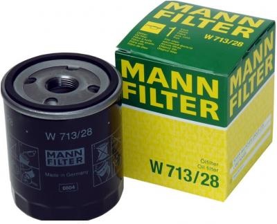 MANN, Фильтр масляный, W713/28, Германия