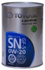 Toyota 0w-20, SN/GF-5,  моторное масло, синтетика, 1л, Япония