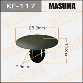 Masuma, клипса KЕ-117 (1шт), Европа