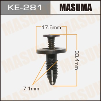 Masuma, клипса KЕ-281 (1шт), Европа