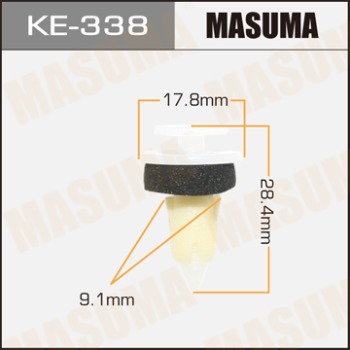 Masuma, клипса KЕ-338 (1шт), Европа