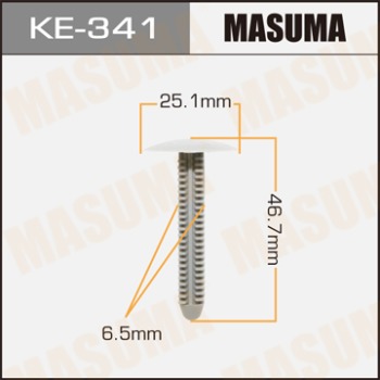 Masuma, клипса KЕ-341 (1шт), Европа