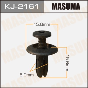 Masuma, клипса KJ-2161 салонная черная  (1шт), Япония