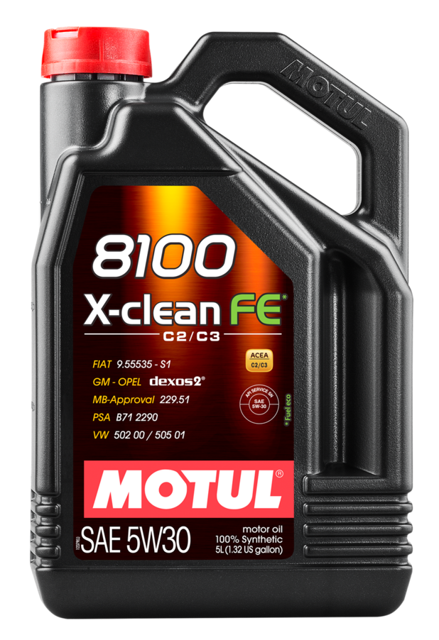 МOTUL 8100 X-Clean FE,  5w-30,  синтетика, 5л, Франция