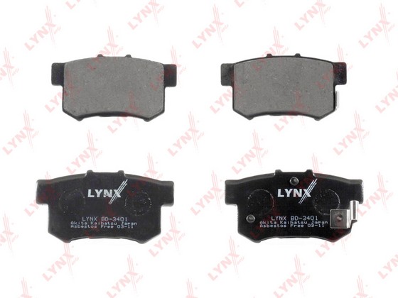LYNX Тормозные колодки, дисковые, BD-3401/MS-8255, Япония