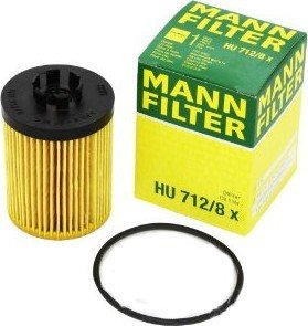 MANN, Фильтр масляный, HU 712/8X/LO-1523, Германия