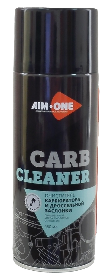 AIM-ONE, Очмститель карбюратора и дроссельной заслонки (аэрозоль) Carb cleaner, 450мл, Китай