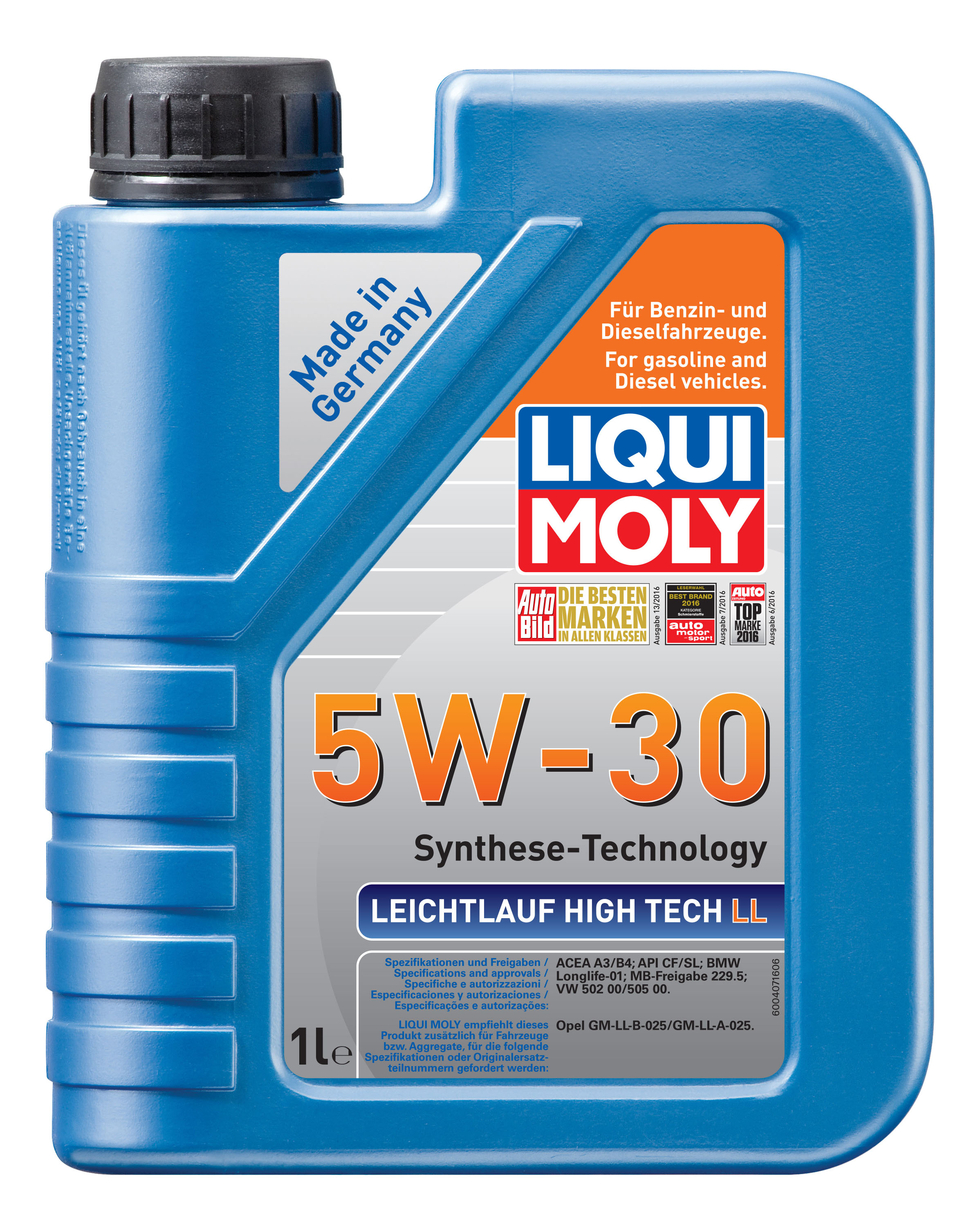 LIQUI MOLY Leichtlauf High Tech LL, 5W/30, синтетика, 1л, Германия
