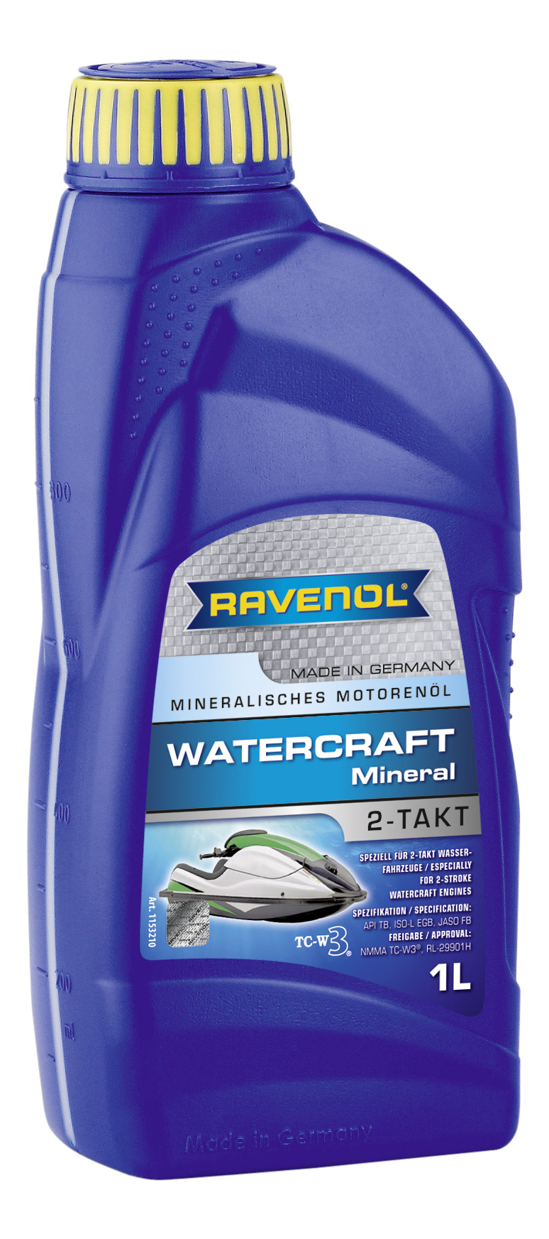 Ravenol Watercraft 2T,для 2-хтактных, синтетика,1л, Германия