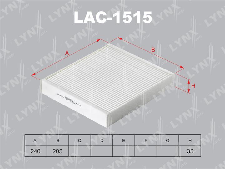 LYNX, фильтр салонный, LAC-1515/АС9205/СА65210, Япония