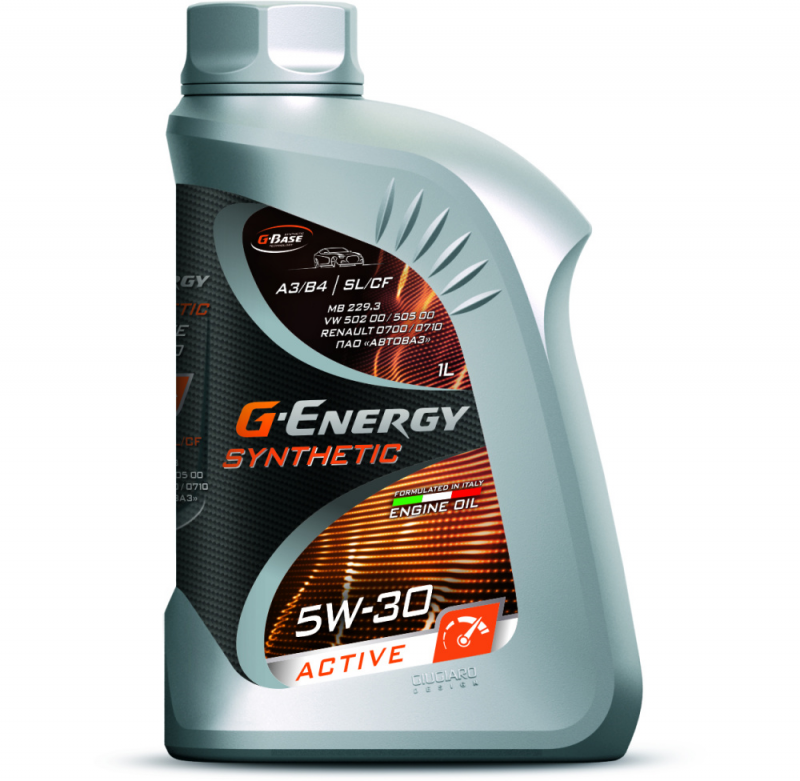 G-Energy 5W-30 Synthetic Active, SL/CF, синтетика, 1л, Россия
