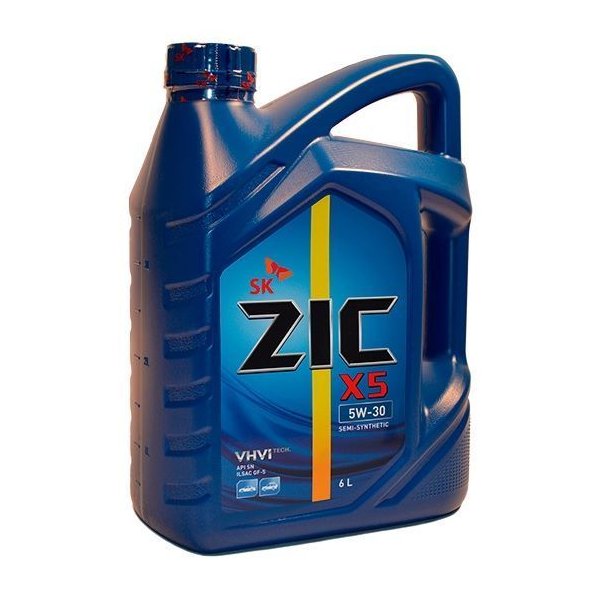 ZIC Х5, 5W30 SP, полусинтетика, 6л, Корея