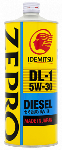 IDEMITSU ZEPRO DIESEL DL-1, 5w-30, синтетика, 1л, Япония