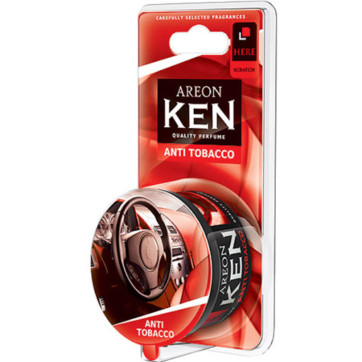 AREON, ароматизатор на панель KEN BLISTER, антитабак, 35г, Болгария