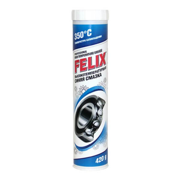 Felix, высокотемпературная синяя смазка, 420гр, картридж, Россия