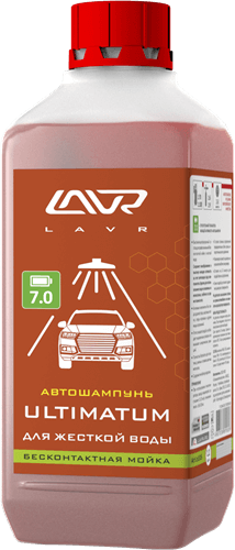 LAVR, Автошампунь для беcконтактной мойки, ULTIMATUM, для жесткой воды 1,1кг, 2326