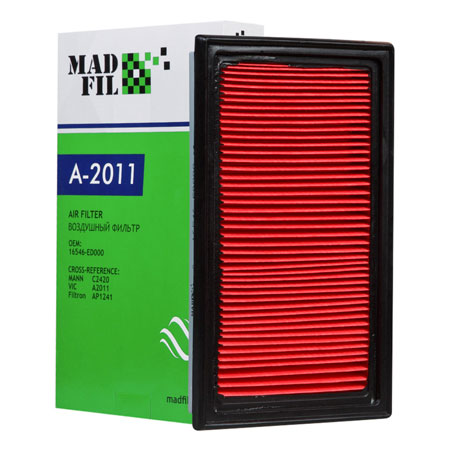 Madfil, фильтр воздушный, A-2011 (16546-ED000)