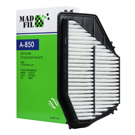 Madfil, фильтр воздушный, А-850/17220-РОА-J01