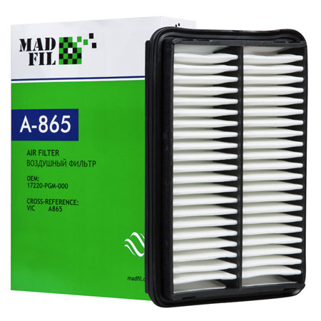 Madfil, фильтр воздушный, A-865/17220-PGM-000