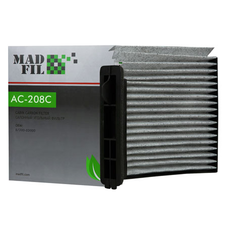 Madfil, фильтр салонный, АС-208C, угольный