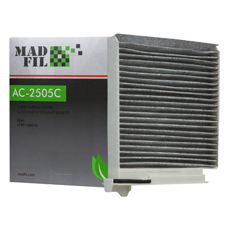 Madfil, фильтр салонный, AC-2502С/27891-AX010 NISSAN, ф/с, Madfil