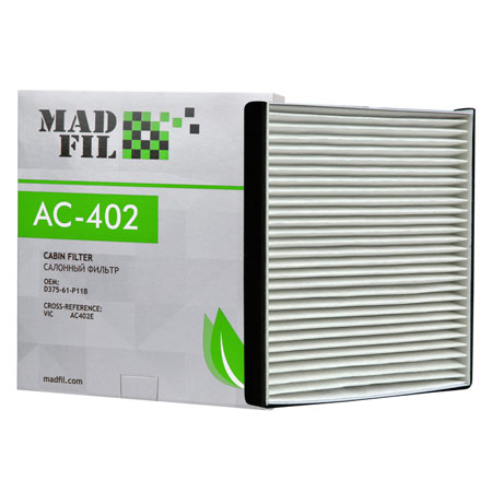 Madfil, фильтр салонный, AC-402/D375-61-P11B, Китай