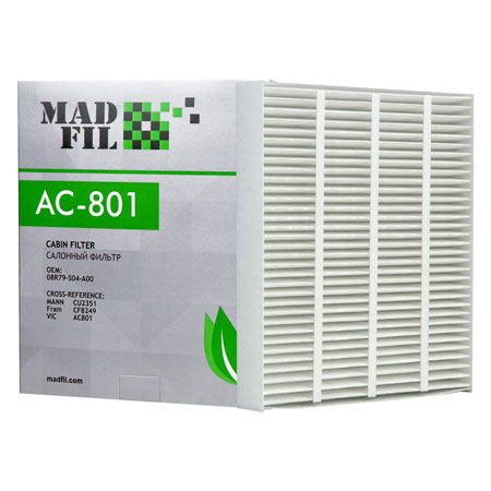 Madfil, фильтр салонный, АС-801, ф/с, Madfil