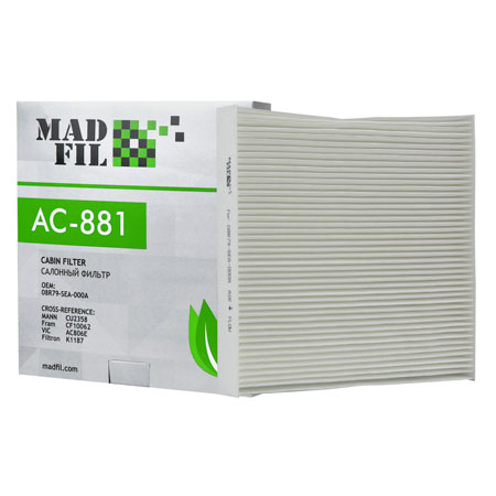 Madfil, фильтр салонный, АС-881/AC806/08R79-SEA-000A