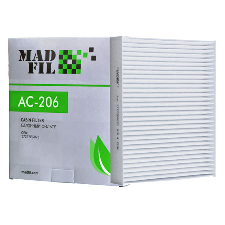 Madfil, фильтр салонный, AC-206/27277EG025
